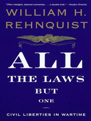 cover image of All the Laws but One